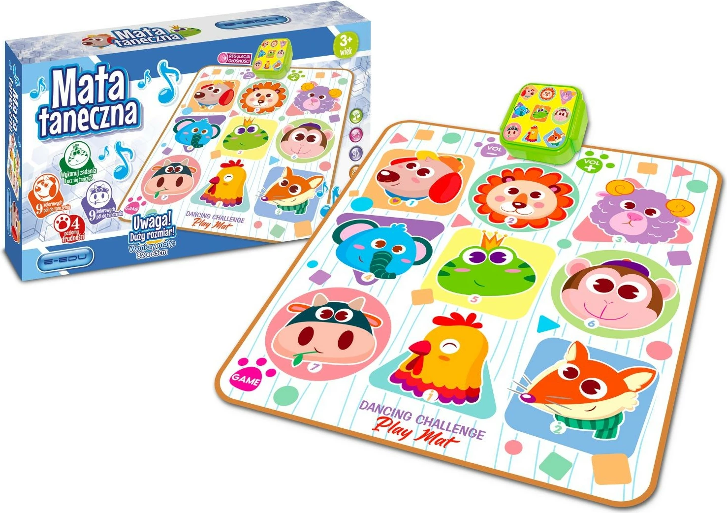 Glasbena preproga Artyk E-Edu Dance Mat, 82x65 cm, večbarvna