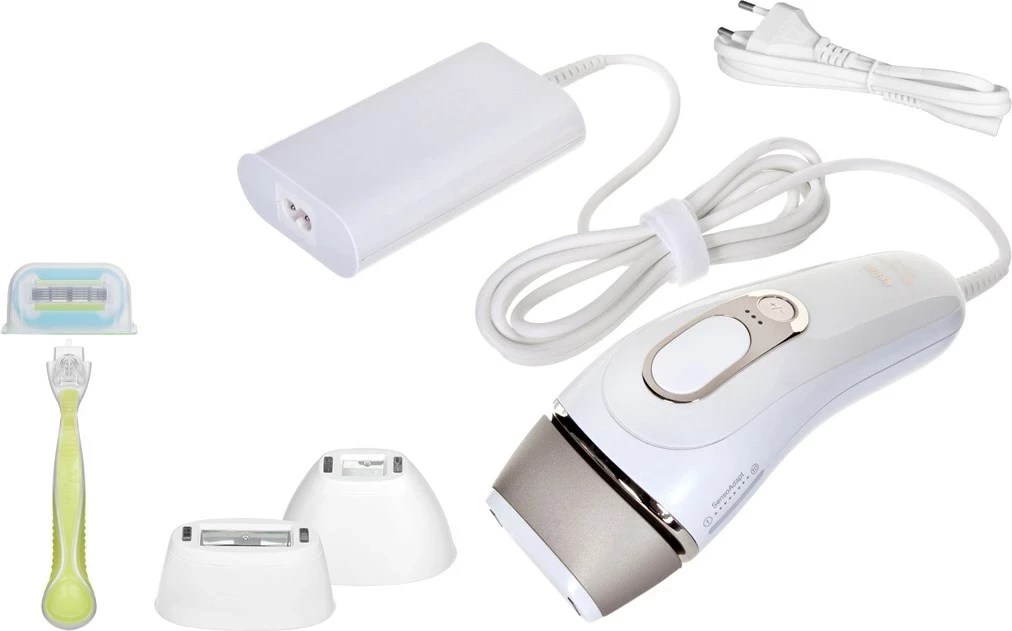 Depilator z IPL za telo in obraz Braun Skin i-expert Smart IPL PL5382, bel