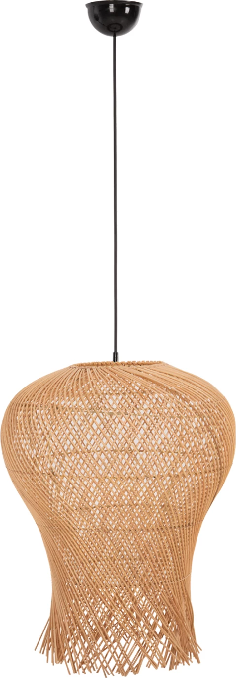 Stropna viseča svetilka FH7882 iz ratana v naravni barvi Φ49x157Hcm