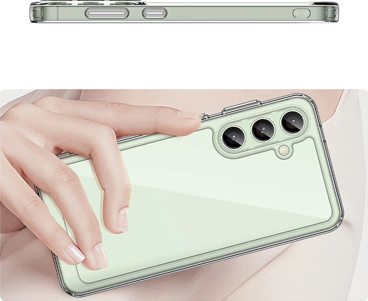 Prozoren ovitek za telefon Hurtel Outer Space Case za Samsung Galaxy S24 FE