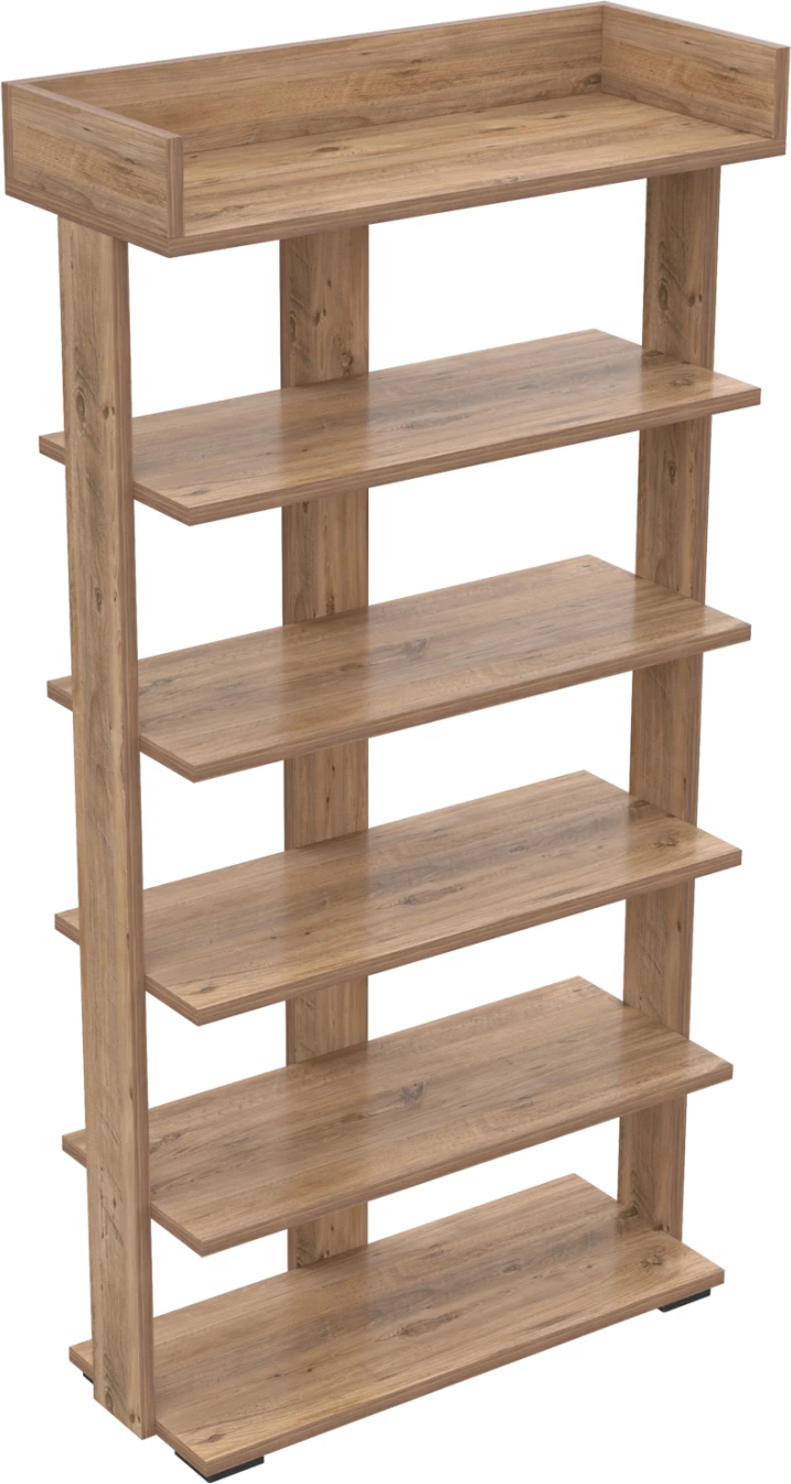 Stojalo za čevlje RIBBER FH18191.04 melamin v naravni barvi lesa 73x30x142Hcm