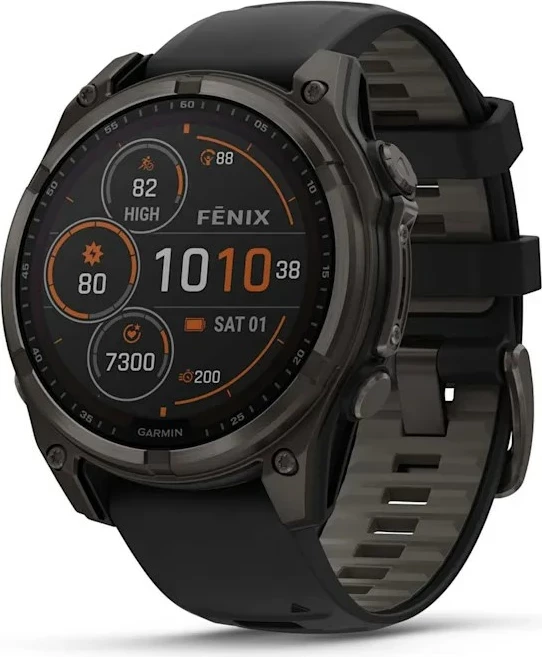 Pametna športna ura Garmin fenix 8, 51 mm, 32 GB, titan, črna