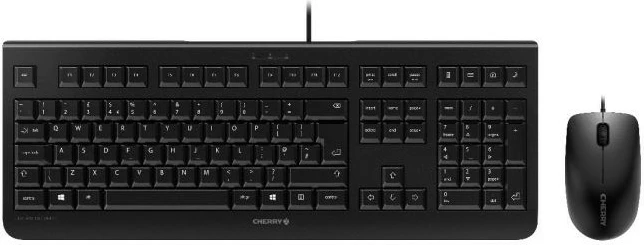 Tastatura z miško Cherry DC 2000, USB, QWERTY, membranska, črna