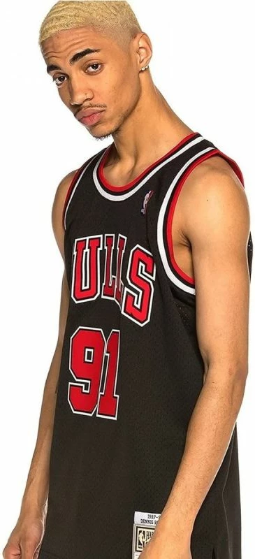 Športna majica Chicago Bulls Mitchell & Ness, moška, črna