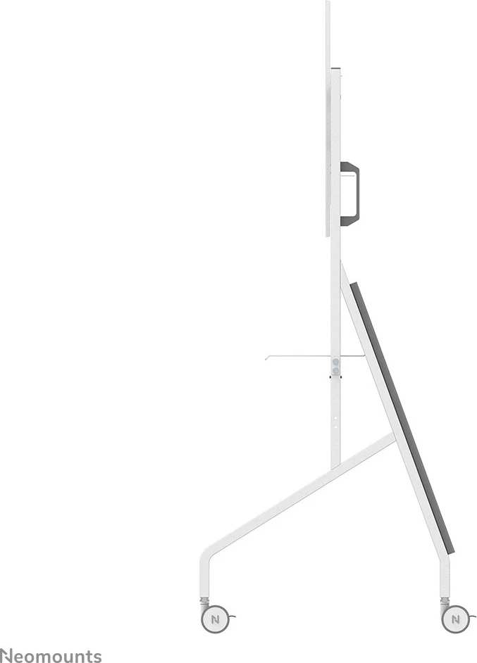 Mobilna multimedijska voziček za TV 55-86", Neomounts FL50-525WH1, jeklo, bel, nastavljiva višina