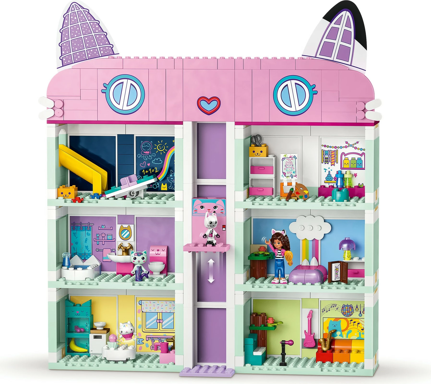 Igralni set Gabby's Dollhouse LEGO 10788, 498 delov, večbarven