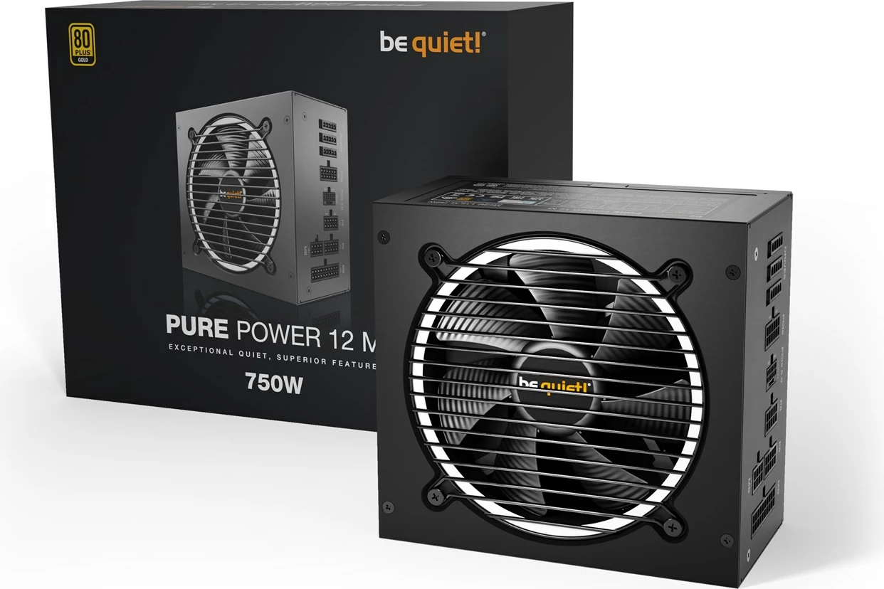 Napajalnik Pure Power 12 M 750 W, črn — BE QUIET!