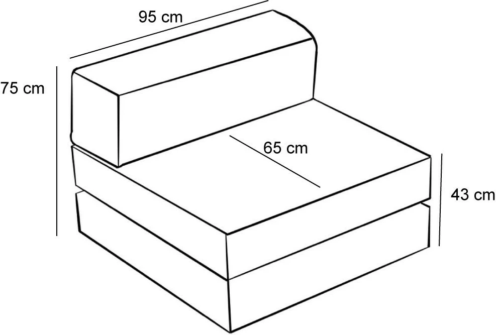 Enosedalna fotelja, rjava, Comfort, Atelier del Sofa, se spremeni v posteljo