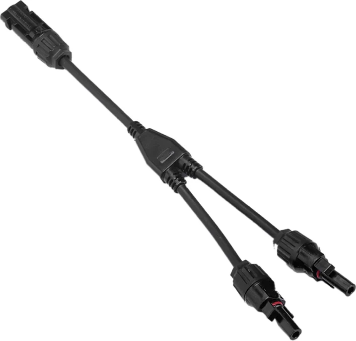 Kabel za povezavo sončnih panelov EcoFlow, 30 cm, črn