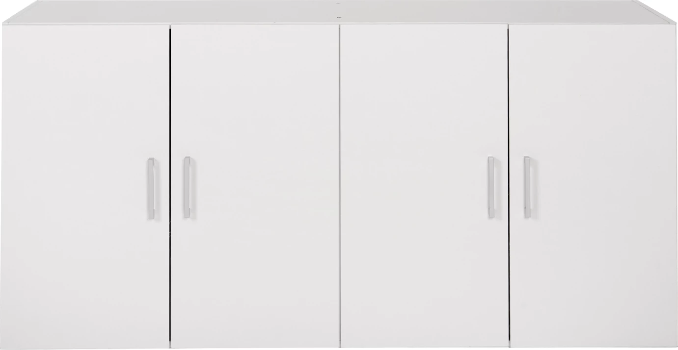 Zgornja omara za 4-delno garderobno omaro FH352.05 Fernanda melamin v beli barvi 120,5x41,5x60,5Hcm