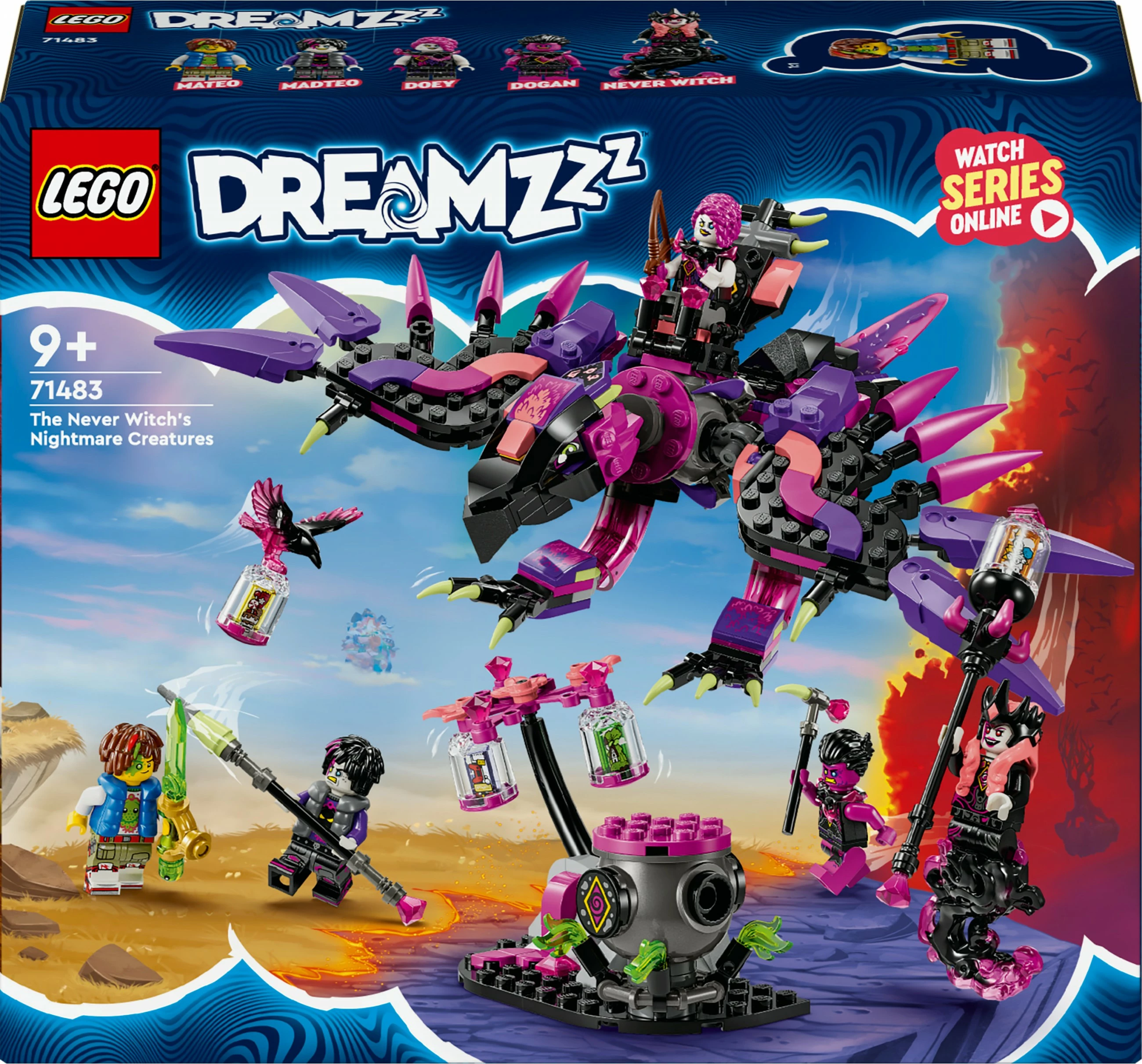 Gradbeni komplet LEGO DREAMZzz 71483, 457 kosov, večbarven