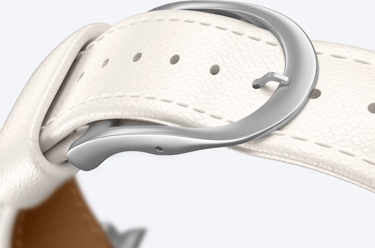 Usnjen pašček za Apple Watch AmazingThing Class Band, 45/46/49 mm, svetlo bež