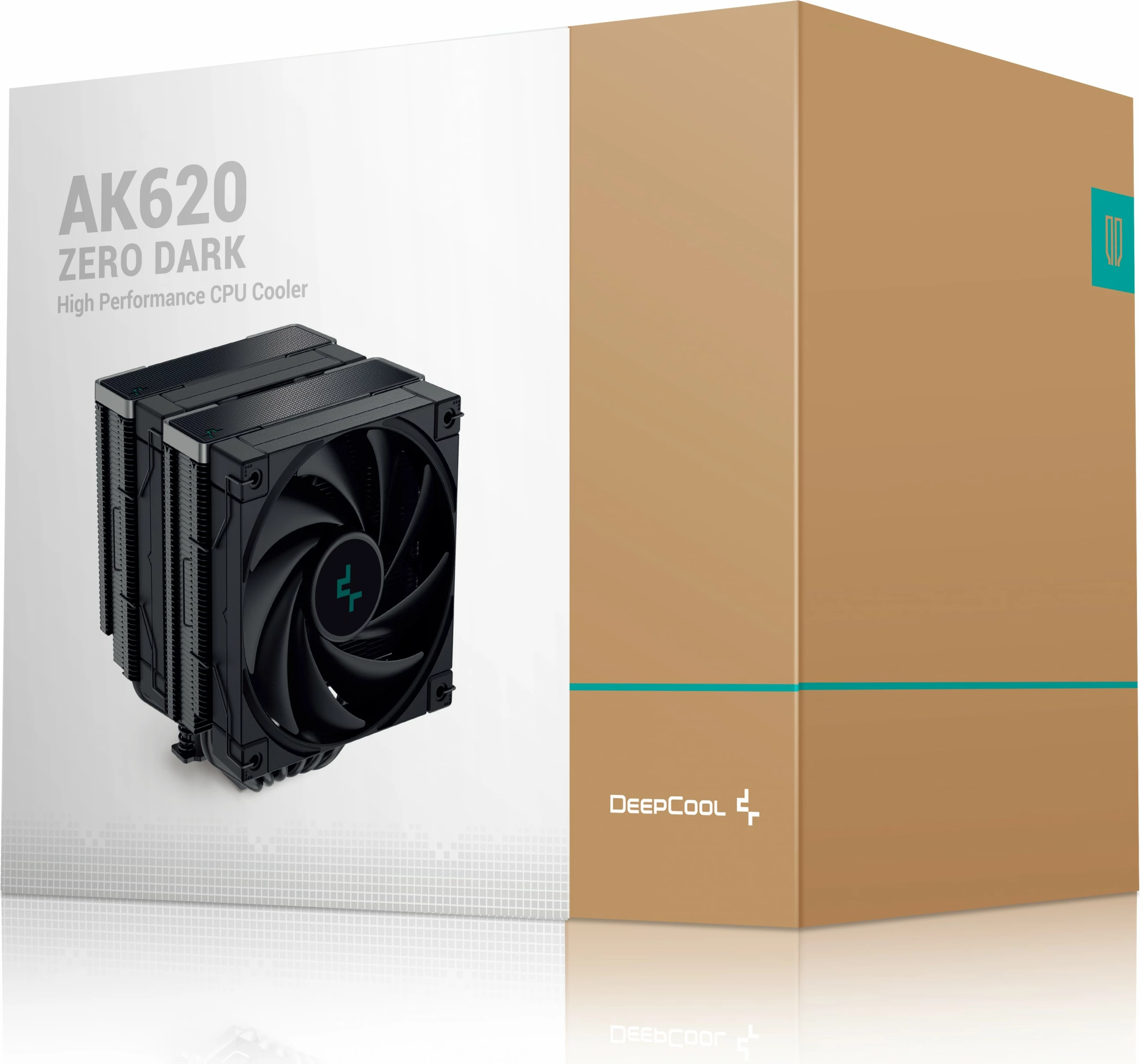 Zračni hladilnik DeepCool AK620 ZERO DARK, 12 cm, 500–1850 RPM, črn