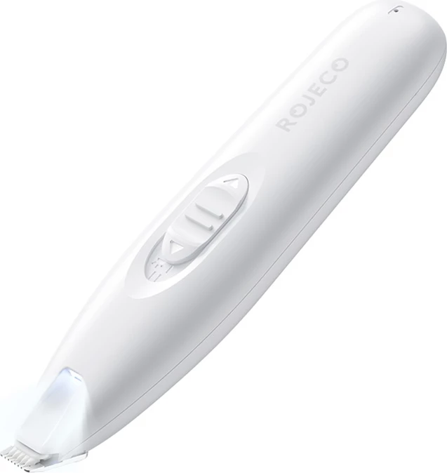 Trimer za hišne živali, keramično rezilo R-tip 9 mm, LED, 2 načina, polnjenje USB‑C, Rojeco RTMQT50-02, bel