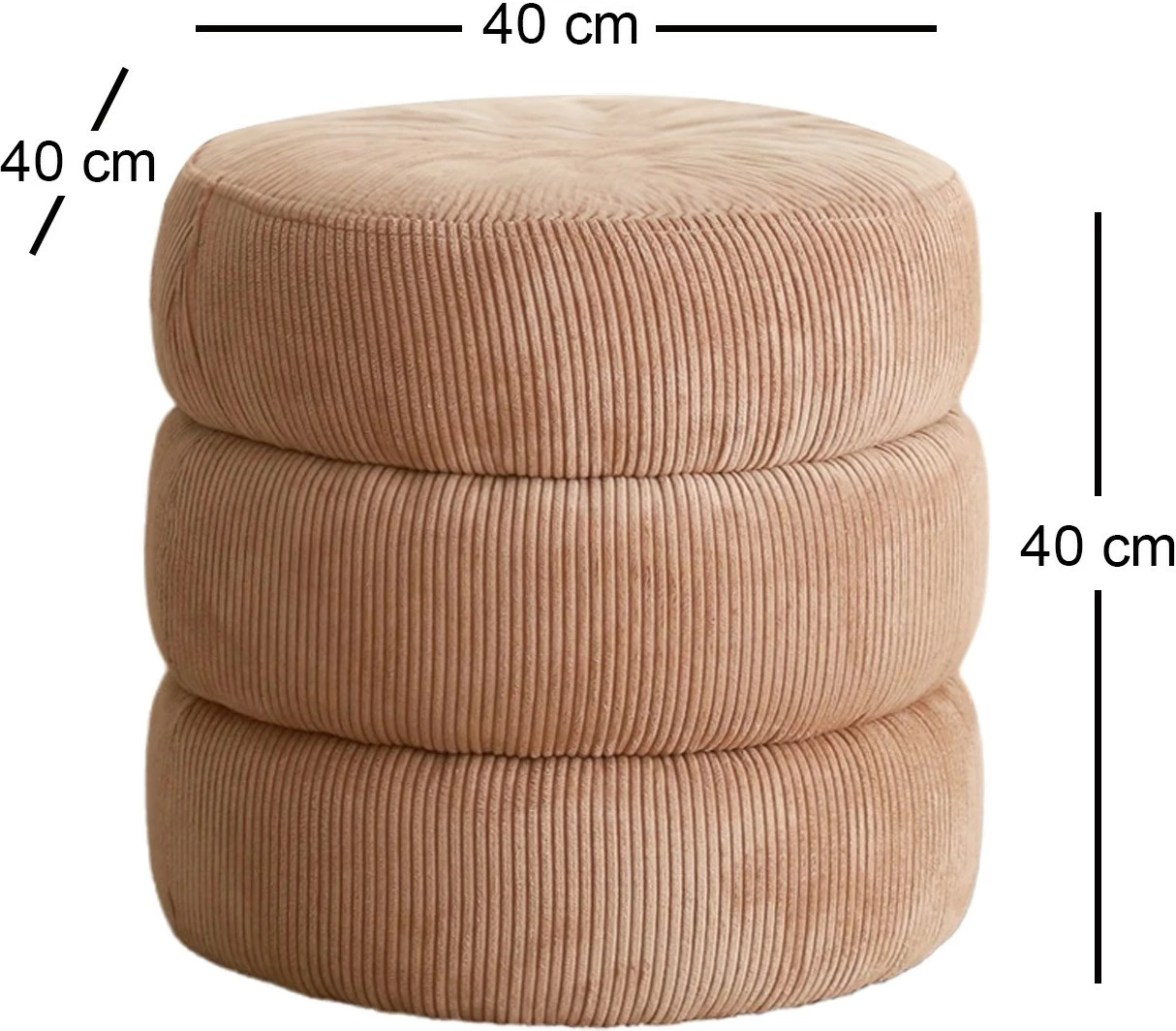 Puf Teddy Atelier del Sofa Boum, kamel