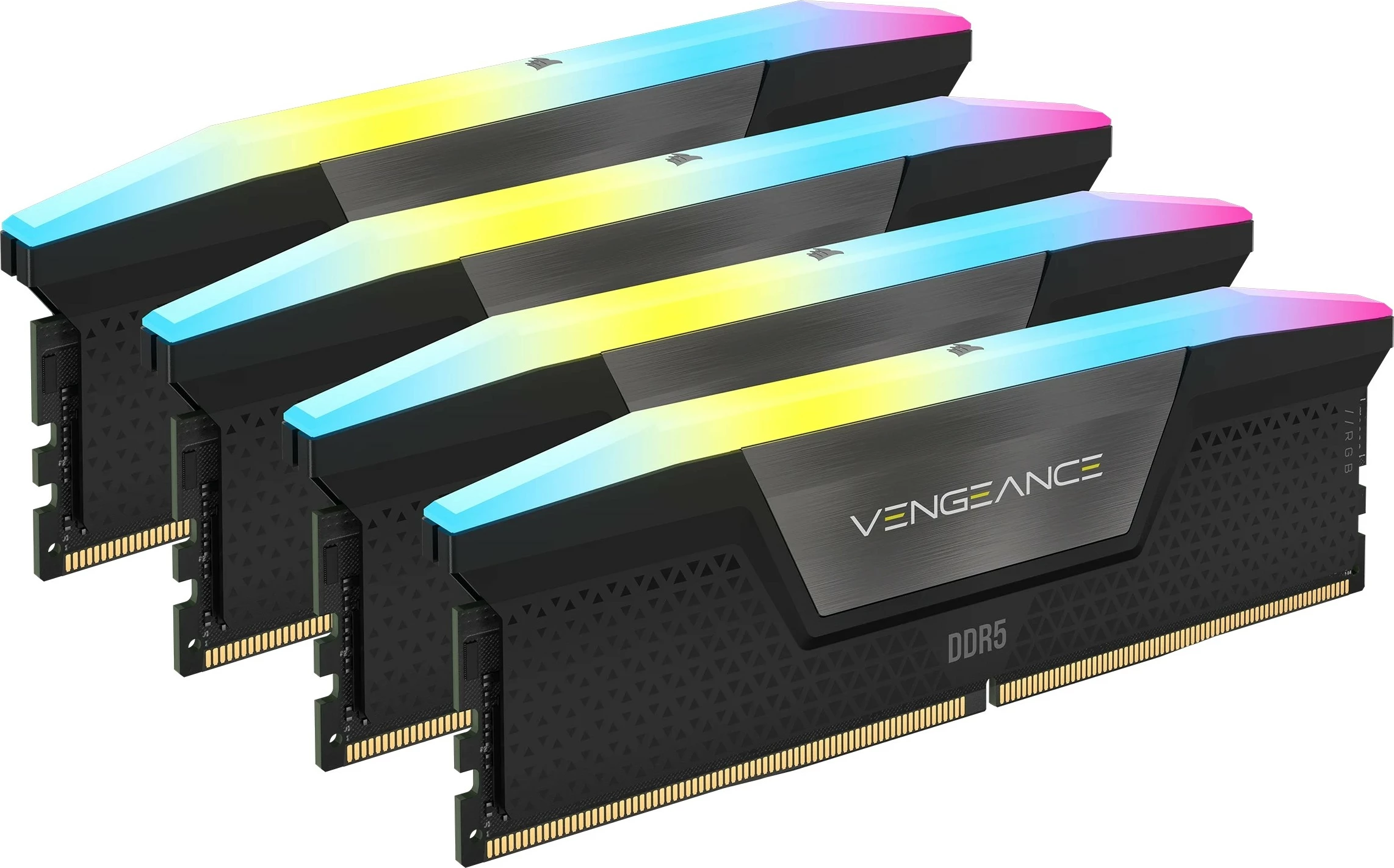 RAM pomnilnik Vengeance RGB Corsair 128GB (4x32GB) DDR5 5600MHz, večbarven