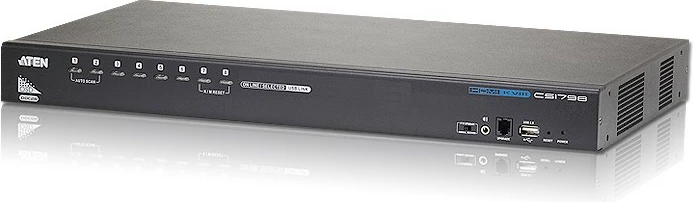 KVM stikalo, 8 vrat, HDMI, USB, ATEN CS1798, črno