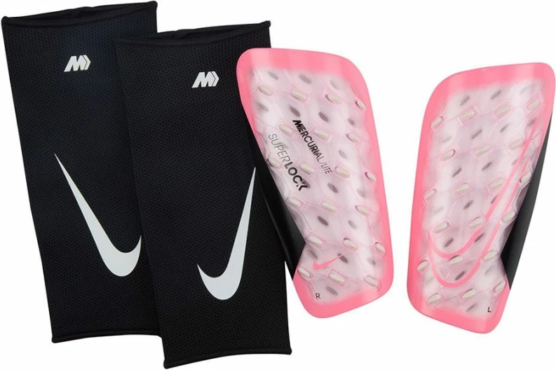 Zaščitnik za goleni Nike, za moške, črn in rožnat