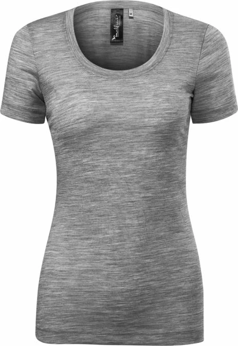 Majica iz merino volne Malfini Merino Rise za ženske, siva