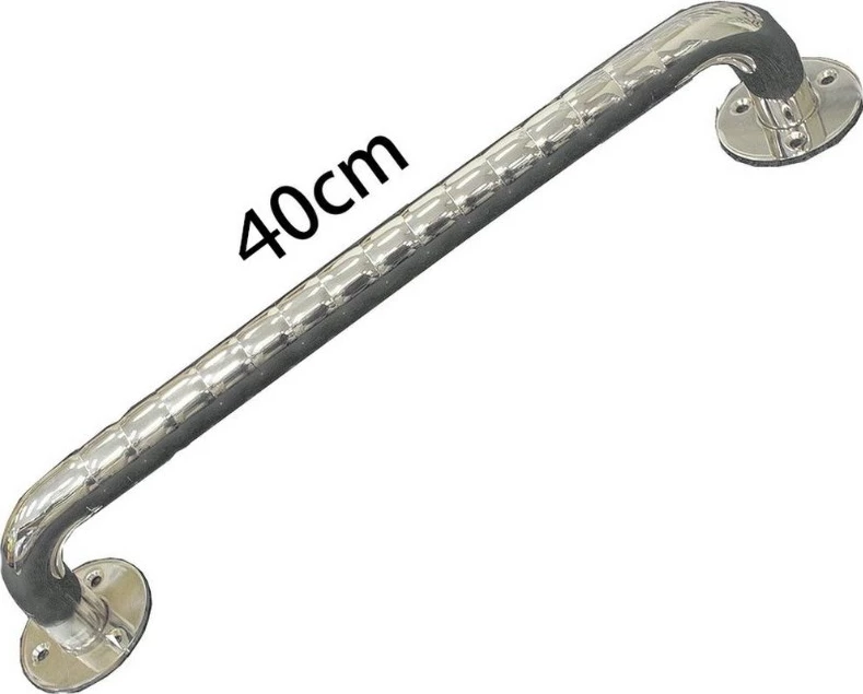 Držalo za kopalnico 40 cm, iz nerjavečega jekla, srebrno SUNDO