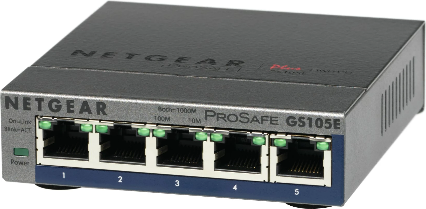 Managed L2/L3 stikalo NETGEAR GS105E-200PES, Gigabit Ethernet, sivo