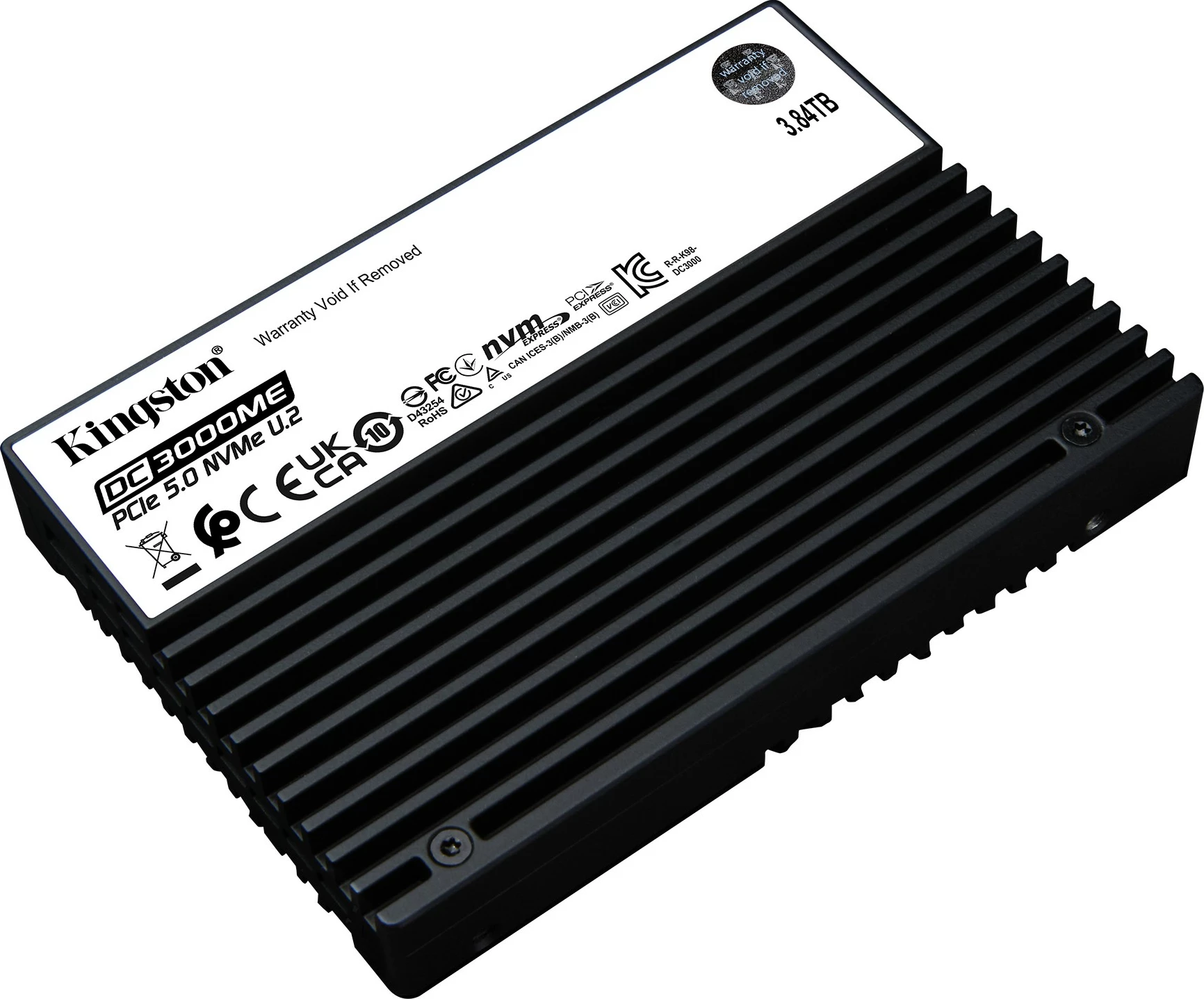 SSD 3,84 TB za strežnike, PCIe 5.0 NVMe, U.2 Kingston DC3000ME
