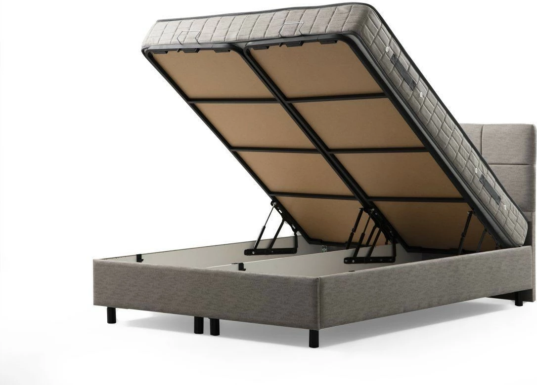 Enojni set vzmetnice, podlage in vzglavja Skye Decor, 120 x 200, svetlo siva