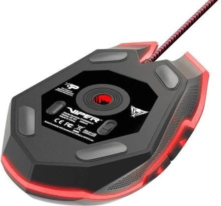 Gaming miška Viper V530 Patriot, USB Type-A, črno/rdeča