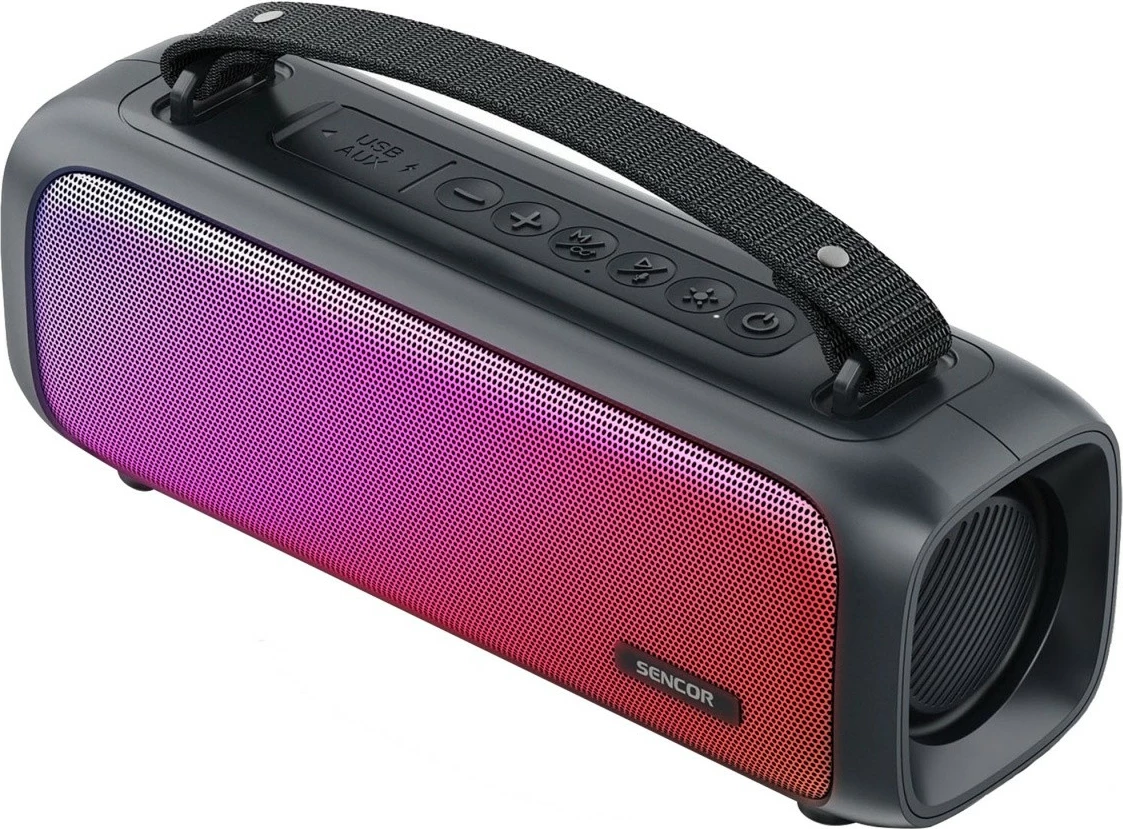 Bluetooth zvočnik Sencor SSS 3000 KIDS, 16 W, LED panel, črn