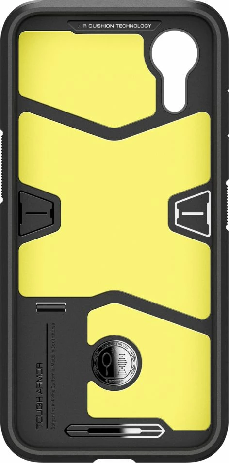Ovitek za telefon Tough Armor Spigen za Samsung Galaxy XCover 7, črn