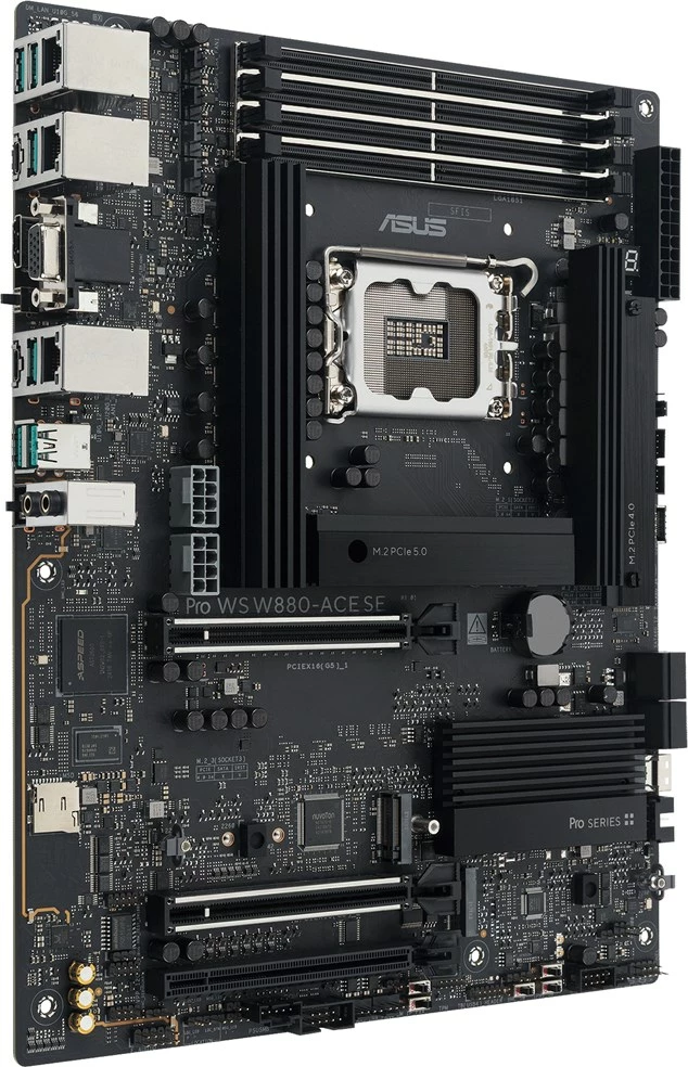 Matična plošča ASUS PRO WS W880-ACE SE, ATX, Socket LGA 1851, siva