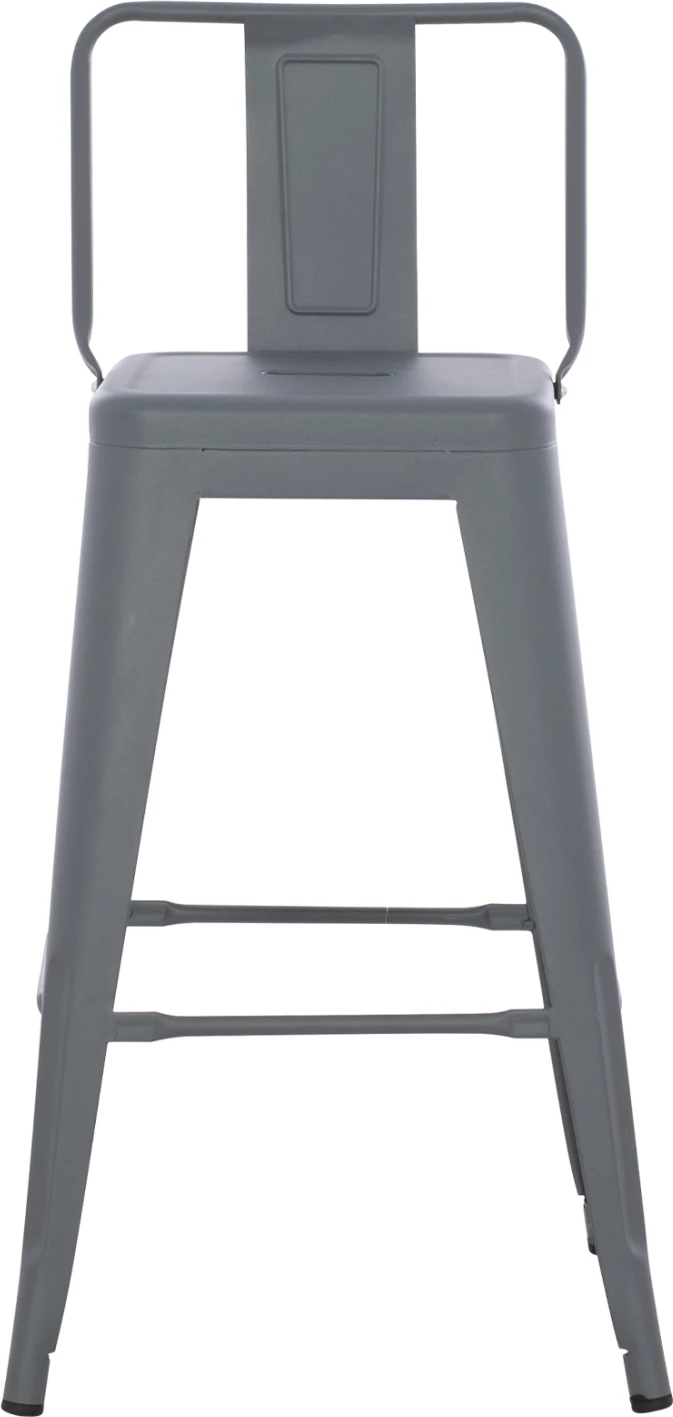 Srednje visok kovinski stol Melita v sivi barvi FH8574.10 42x42x98 cm