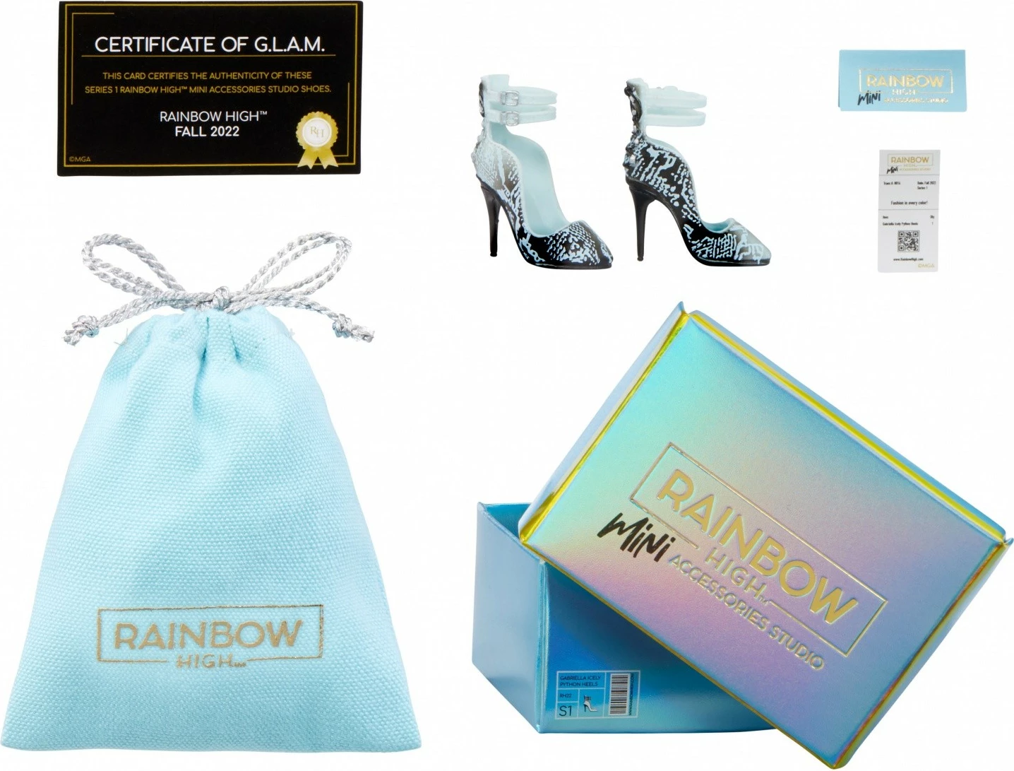 Dodatki za čevlje za punčke Rainbow High, MGA, 1 kos, večbarven