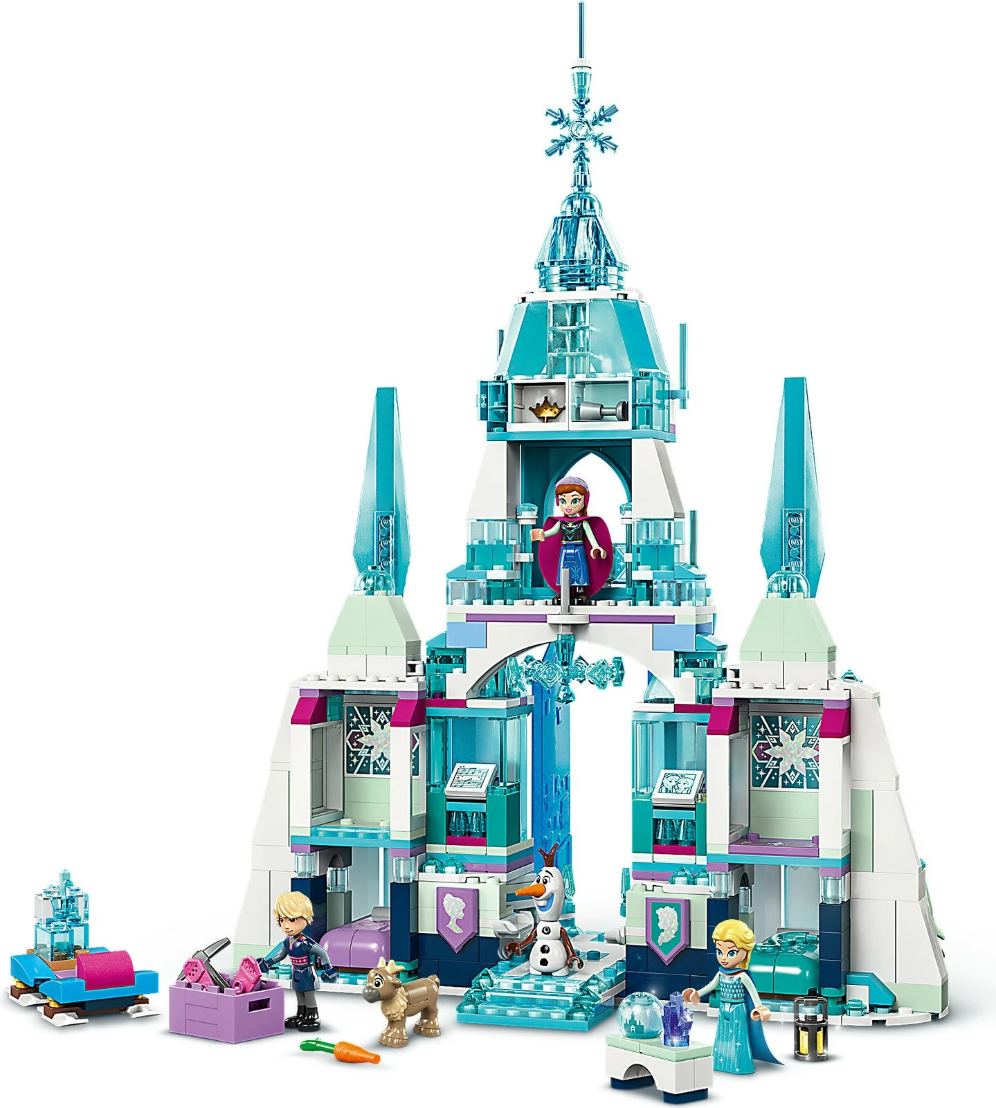 Gradbeni komplet, Elsin zimski grad (Frozen) Disney Princess 43244, večbarven