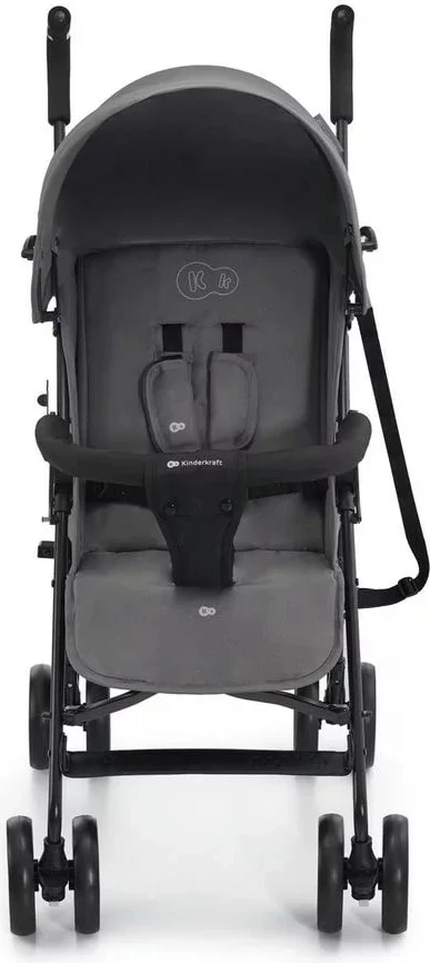 Otroški voziček Kinderkraft TIK, 1 sedež, jeklo, sivi