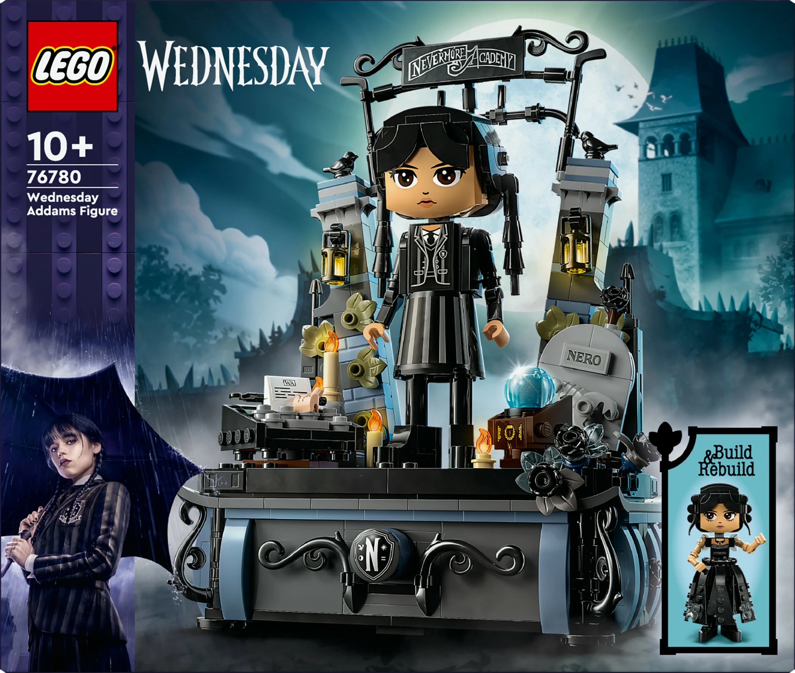 Set za sestavljanje Wednesday LEGO 76780, figurica Wednesday Addams, večbarven