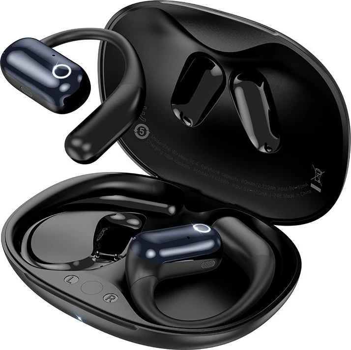 Open-ear brezžične slušalke HOCO EA6, Bluetooth, z mikrofonom, črne