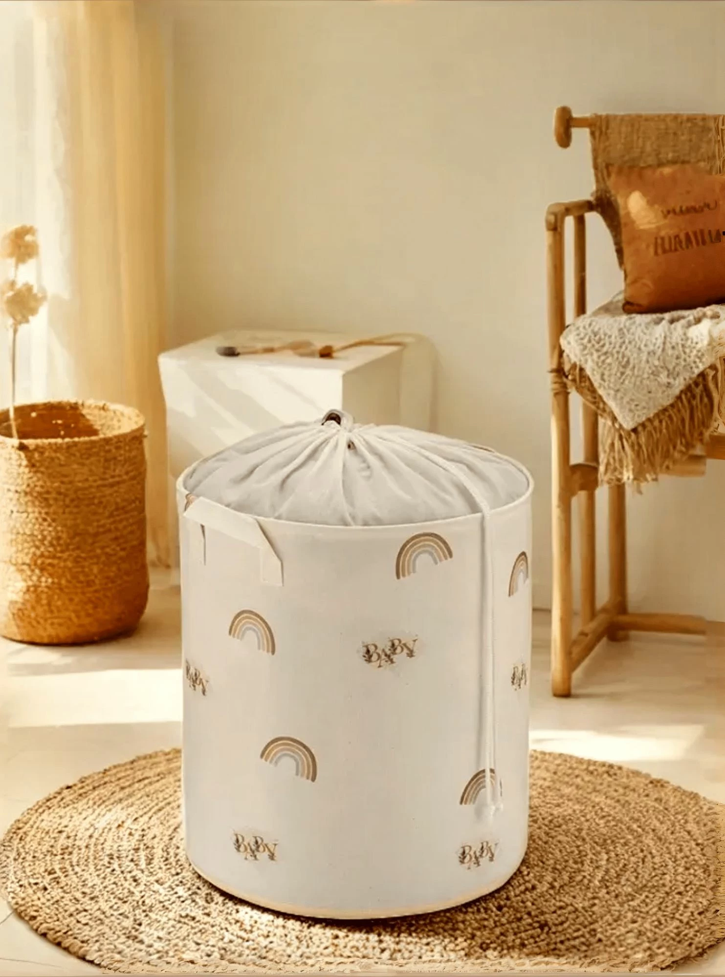 Košara iz filca, bela, Evila Originals, YLC.S.B.005