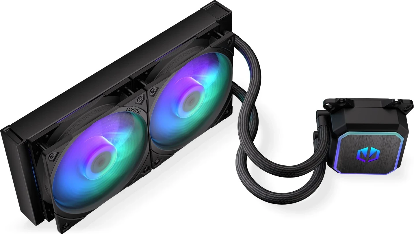 Hladilnik z vodnim hlajenjem za procesor ENDORFY Navis F240 ARGB, 24 cm, črn