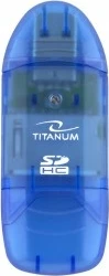 USB čitalec kartic Titanium TA101B, USB 2.0, moder