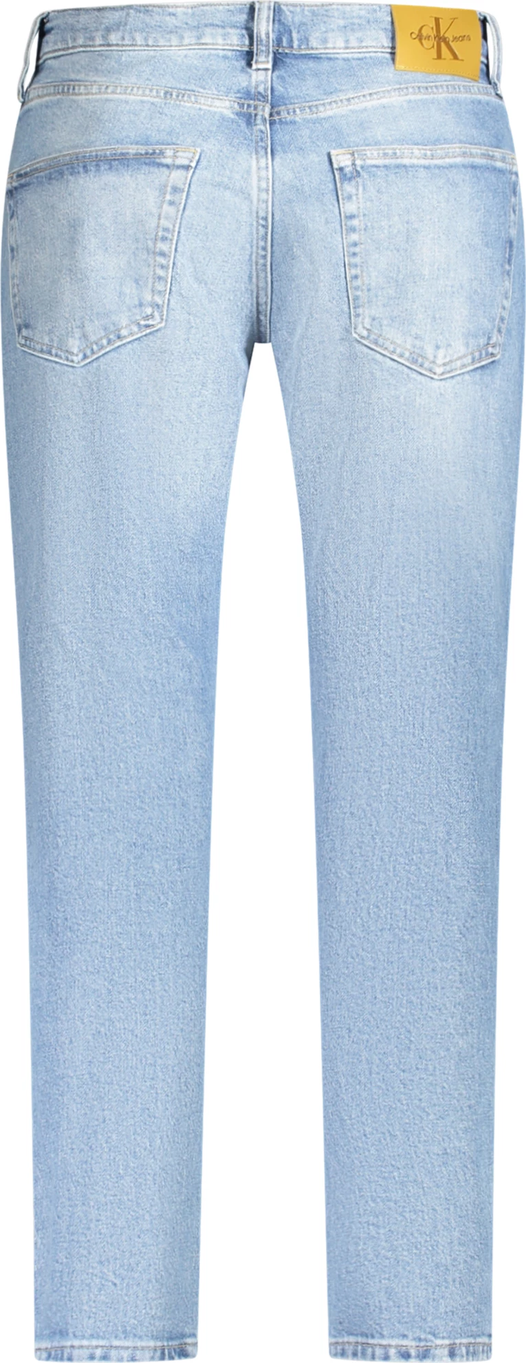 Traper hlače Calvin Klein Jeans Denim, moški, svetlo modre