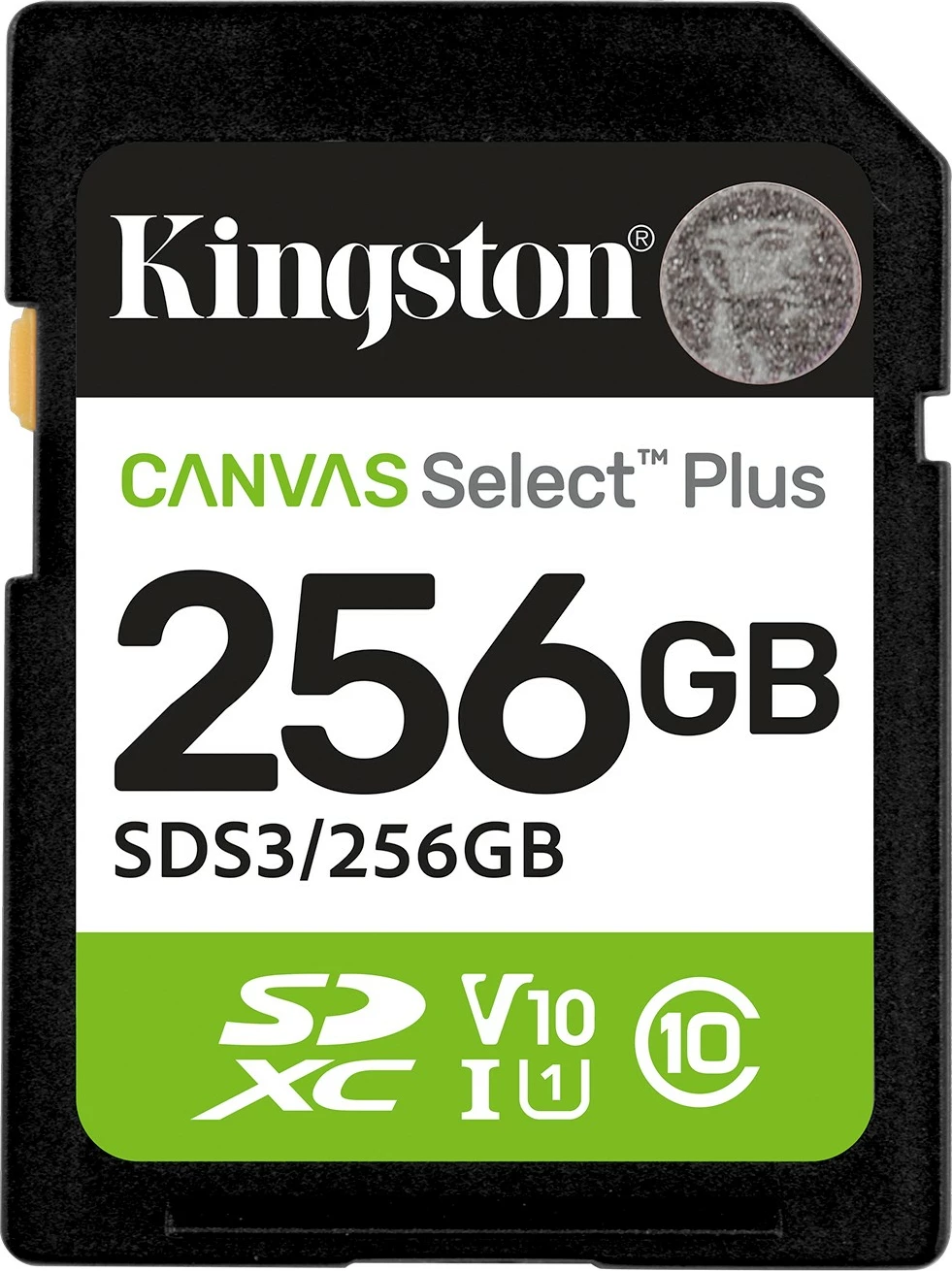 SD kartica Canvas Select Plus Gen3 Kingston, 256 GB, SDXC, 150 MB/s