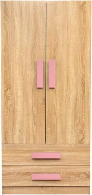 Garderobna omara 2 vratna igralnica Sonama-roza FH335+FH336.02 80X50X180cm