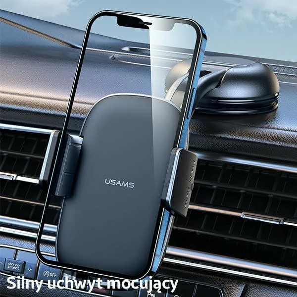Držalo za telefon za avto USAMS US-ZJ063, črno