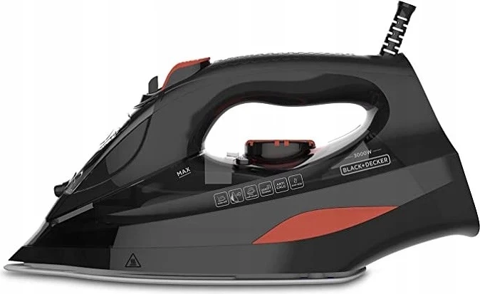 Parni likalnik Black+Decker BXIR3000E, 3000 W, črn