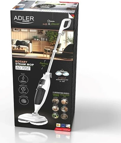 Parni čistilec Adler AD 7052, bel
