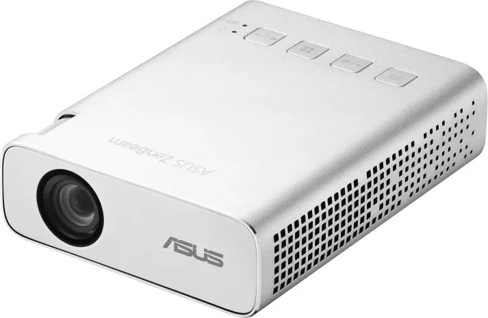 Prenosni projektor Asus ZenBeam E1R, 854x480, 200 lumenov, WiFi, powerbank, srebrn