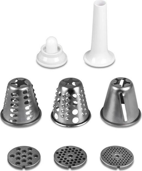 Mlinček za meso in rezalnik zelenjave Eldom M200ZT, 400 W, siv/bel, komplet dodatkov