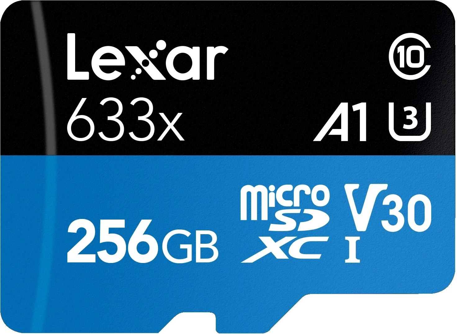 Visokozmogljiva microSD kartica 256GB Lexar, 633x, UHS-I C10 A1 V30 U3