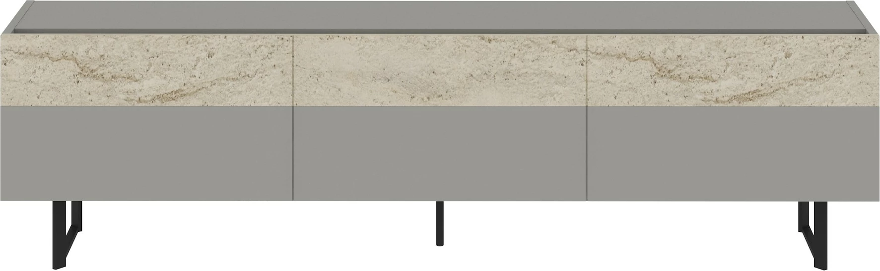 Komoda za TV, siva, travertin Skye Decor